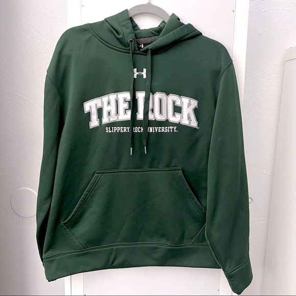 Unisex Under Armour Slippery Rock University Hoodie, AND added “The Rock” hat - Picture 1 of 6
